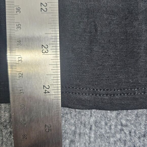 BEBE Tank Womens X-Large Black Metallic Foil Front Logo Super Soft Knit Top NWT - Picture 6 of 7